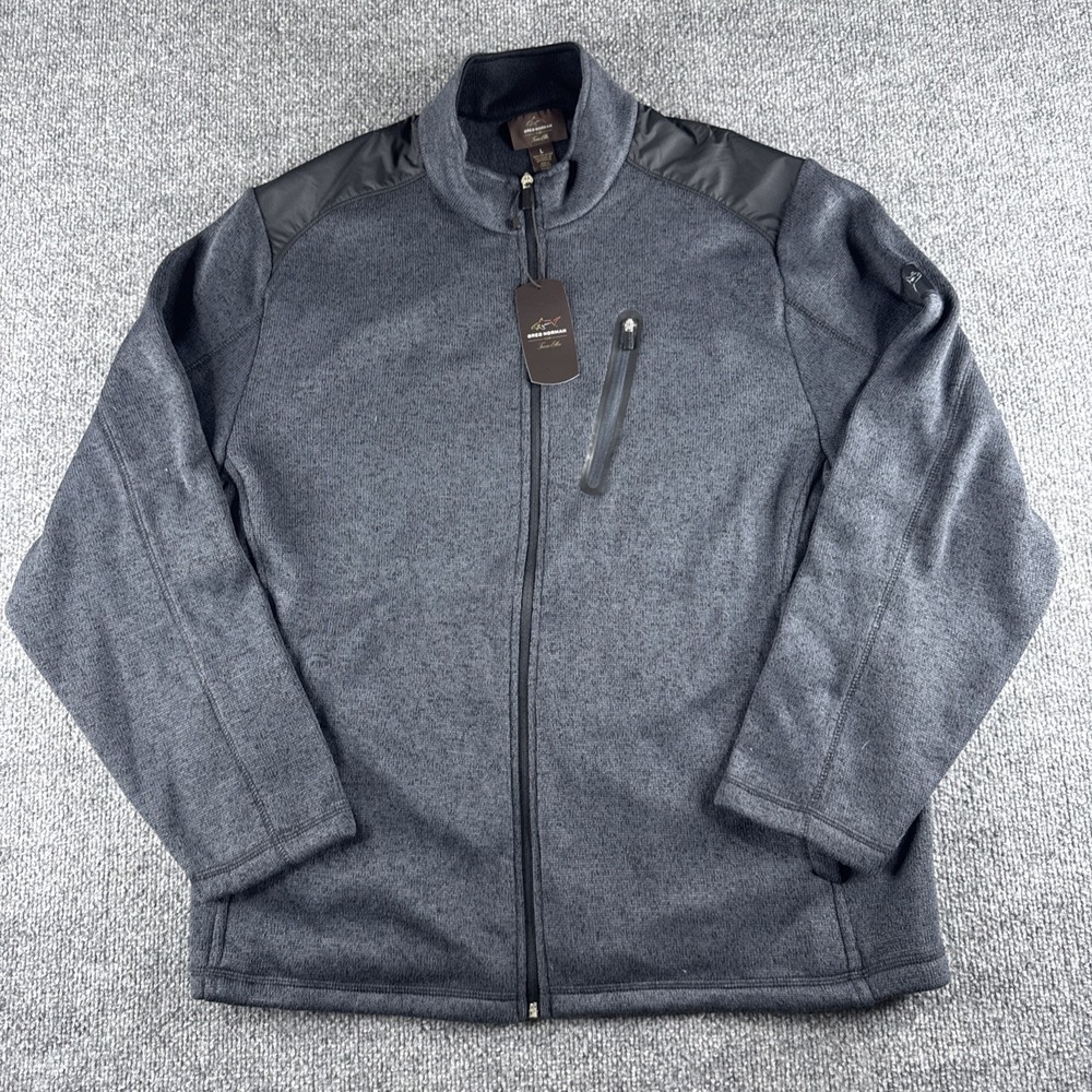 Greg Norman Men's Long Sleeve Large Quarter Zip Gray Pullover NWT Tasso Elba
